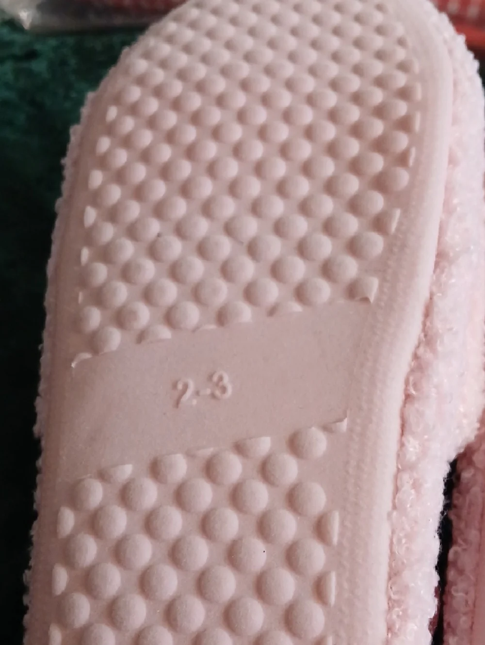 Hello Kitty Pink Plush Slide Slippers - Picture 4 of 5